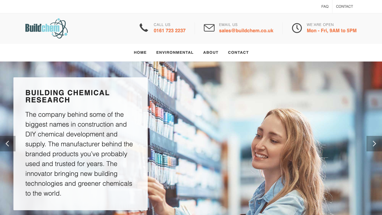 BUILDING CHEMICAL RESEARCH (1984) LIMITED website preview