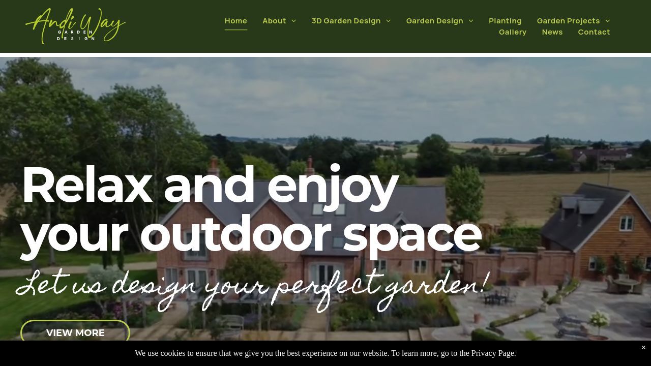 ANDI WAY GARDEN DESIGN LTD website preview