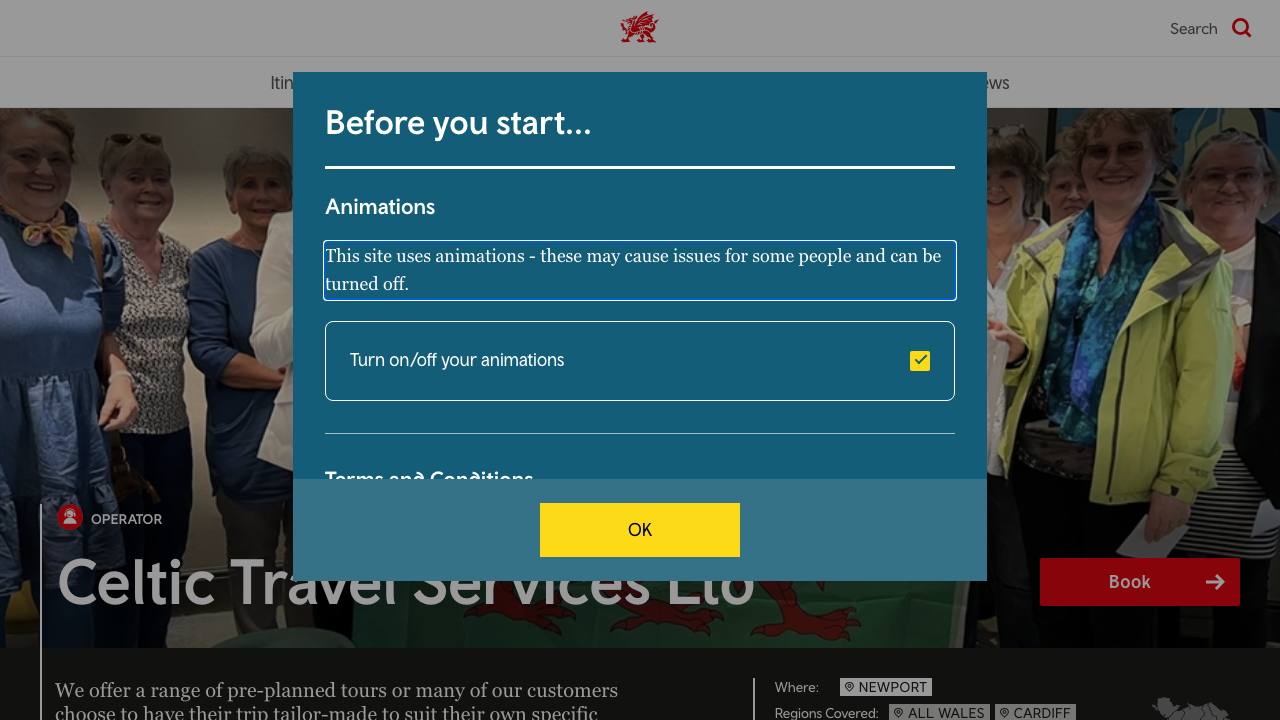 CELTIC LEISURE LOGISTICS LTD website preview