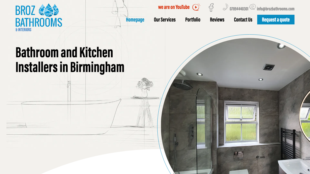 BROZ BATHROOMS & INTERIORS LIMITED website preview