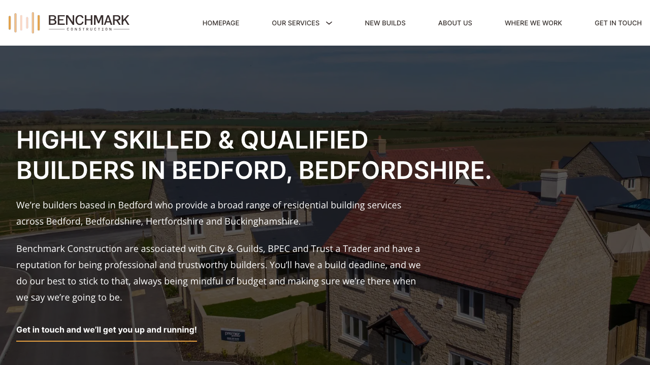 BENCHMARK CONSTRUCTION AND GAS LTD website preview