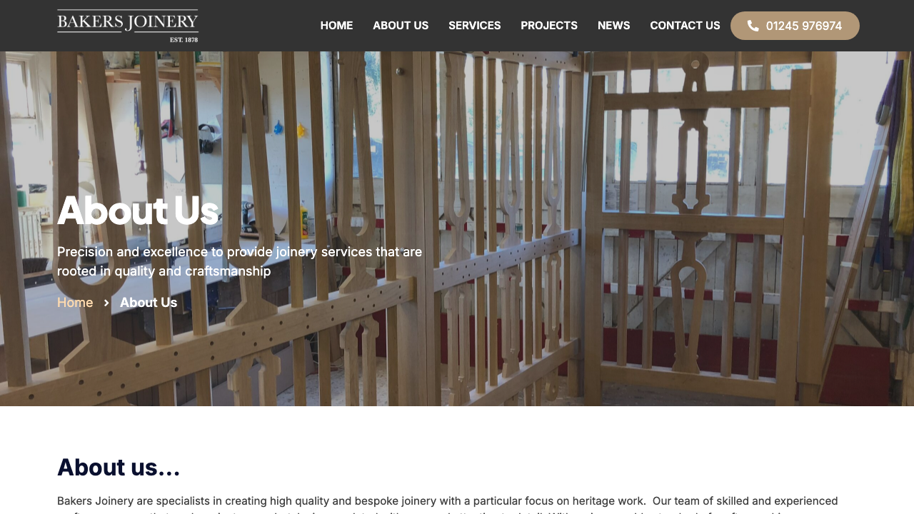 BAKER'S CARPENTRY LTD website preview