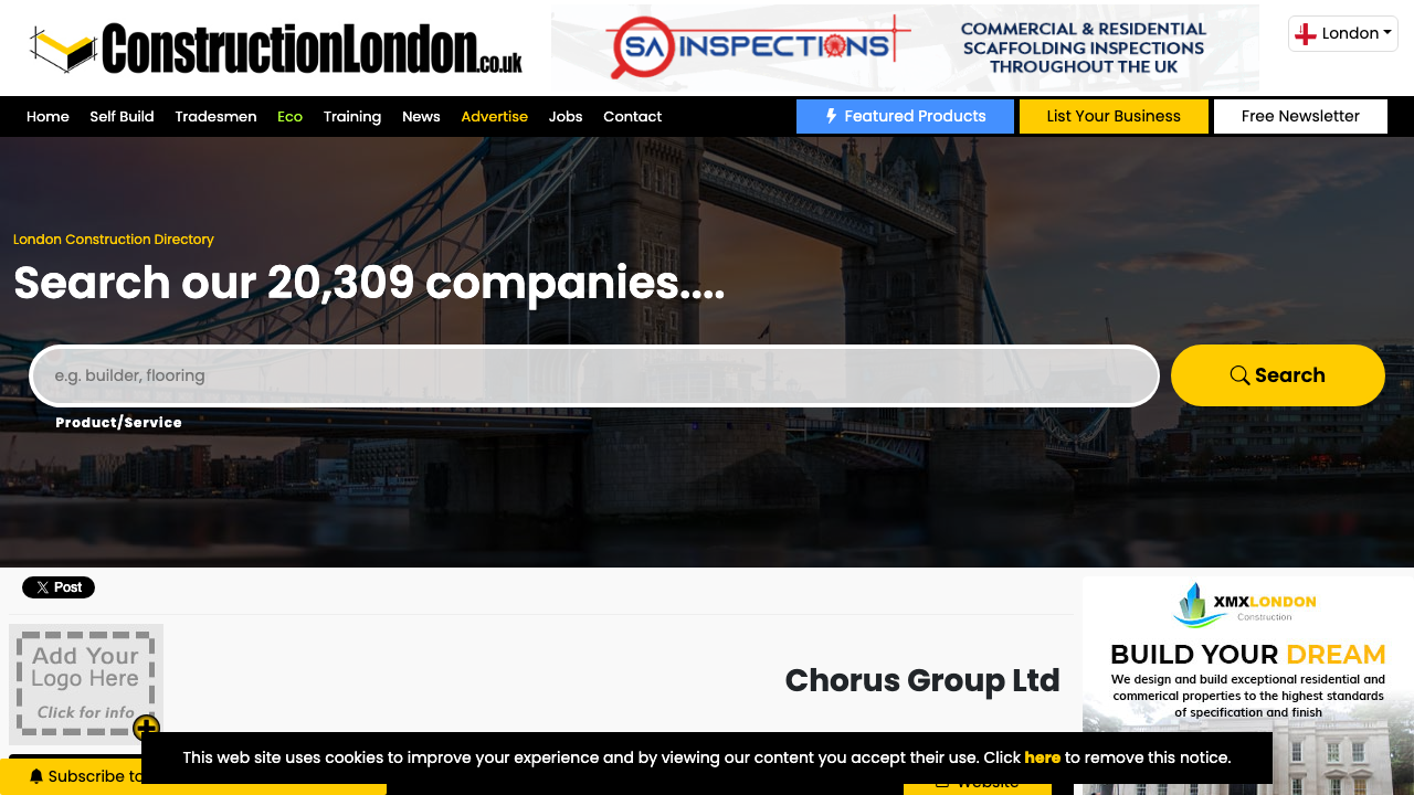 CHORUS GROUP HOLDINGS LIMITED website preview