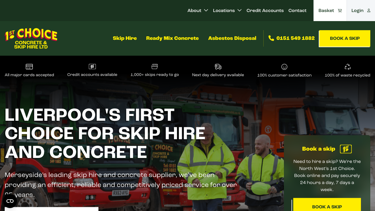 1ST CHOICE GRAB HIRE LIMITED website preview