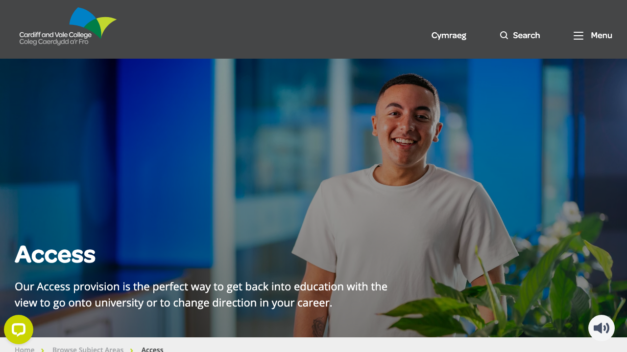 CARDIFF AND VALE ACCESS LTD website preview