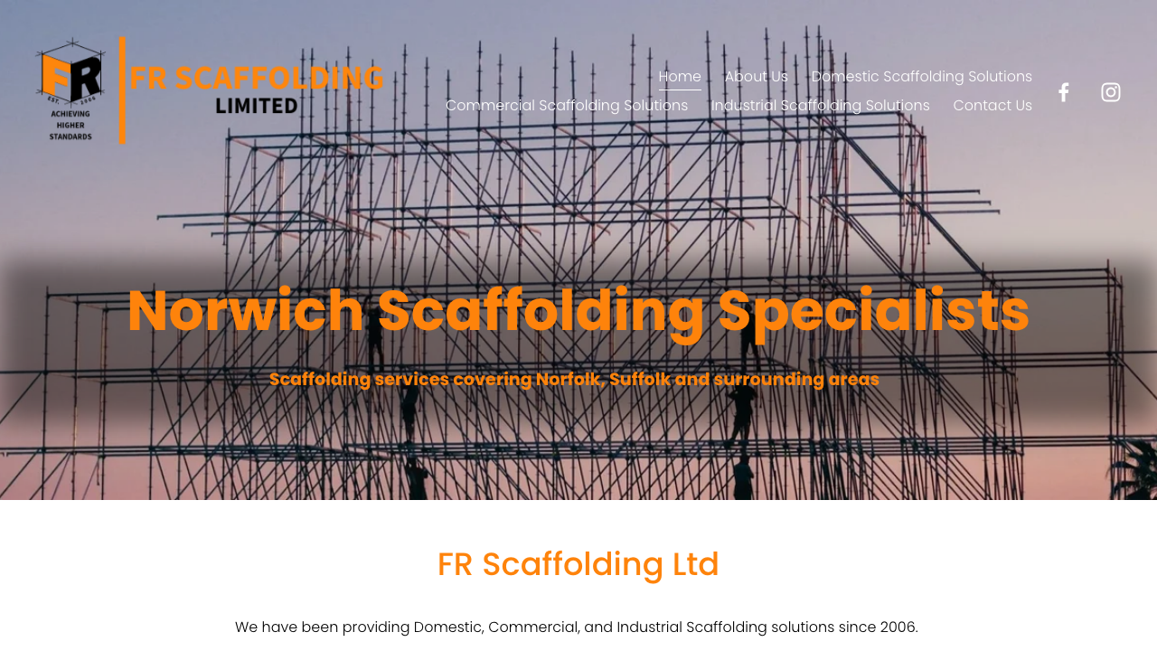 FR SCAFFOLDING LIMITED website preview