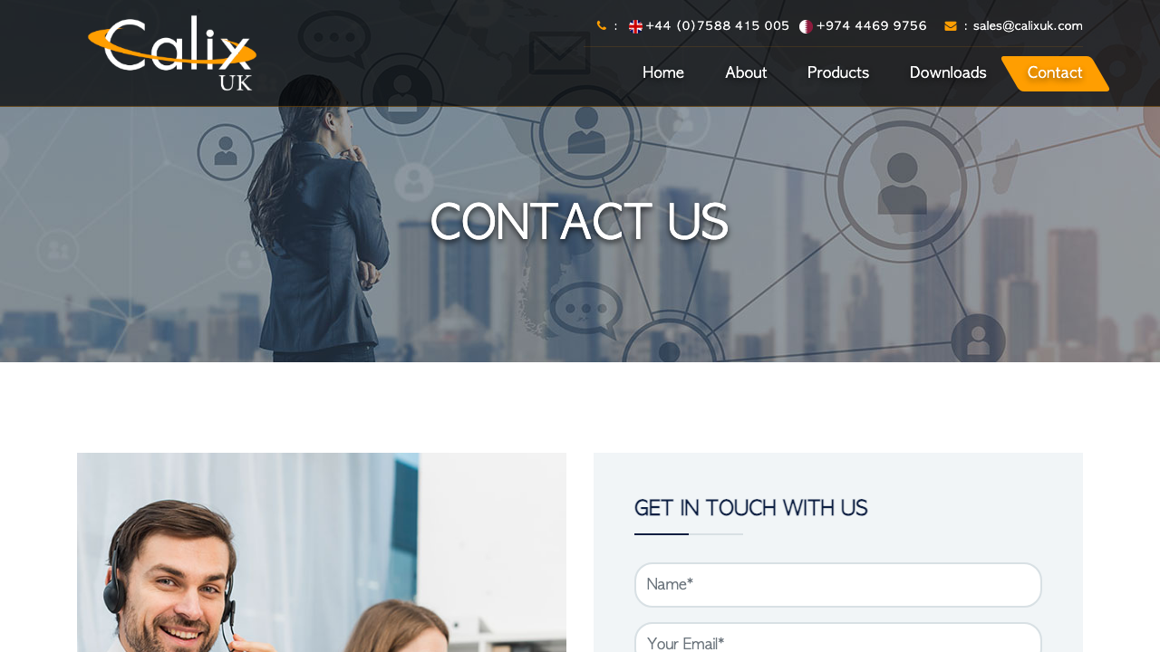 CALIKS LIMITED website preview