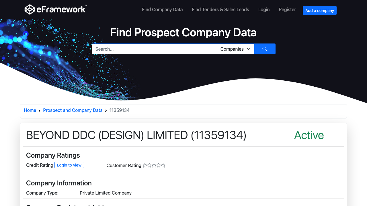 BEYOND DDC (DESIGN) LIMITED website preview