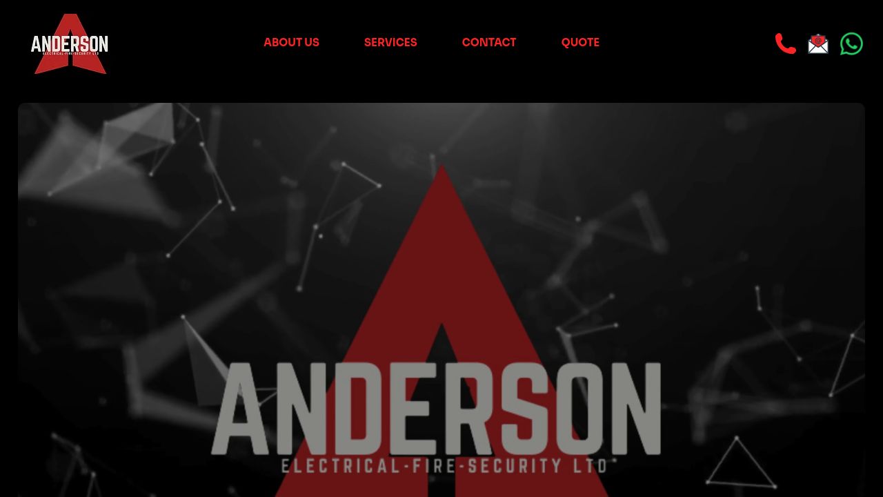 ANDERSON ELECTRICAL FIRE SECURITY LTD website preview