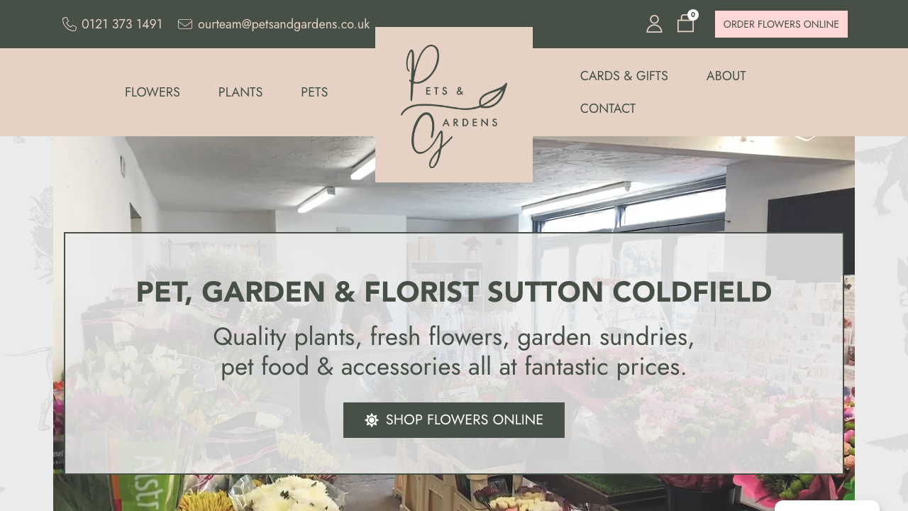 BOLDMERE PETS & GARDENS LIMITED website preview