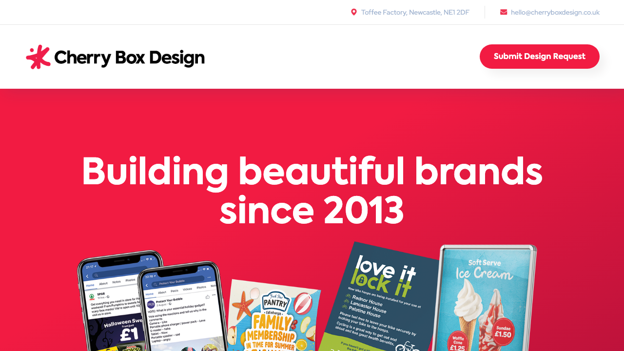 CHERRY BOX DESIGN LIMITED website preview