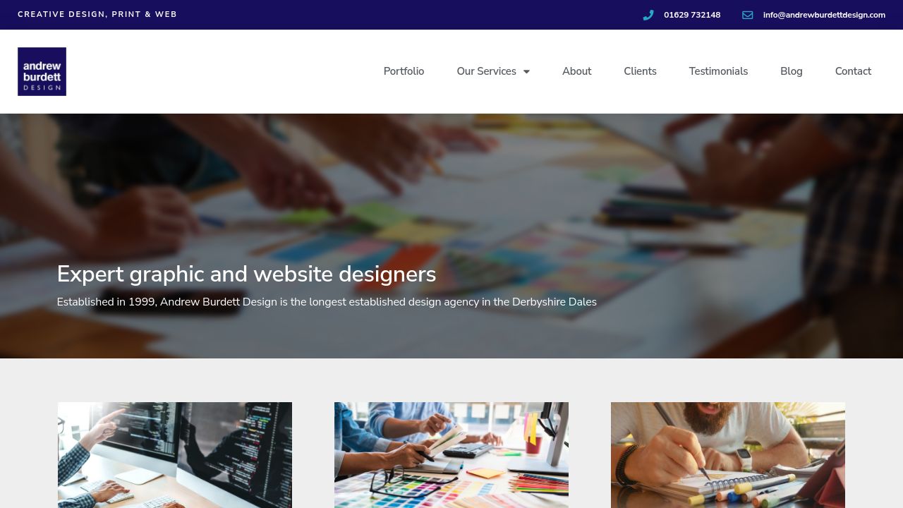 ANDREW BURDETT DESIGN LTD website preview