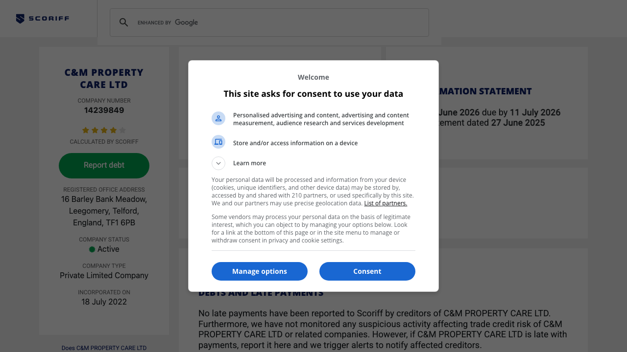 C&M PROPERTY CARE LTD website preview