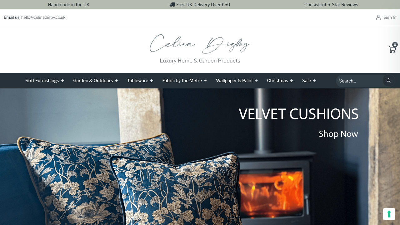 CELINA DIGBY LTD website preview