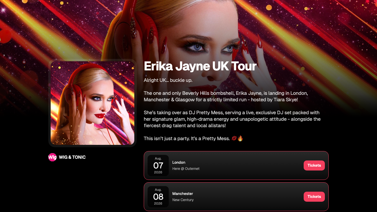 ERIKA LTD website preview