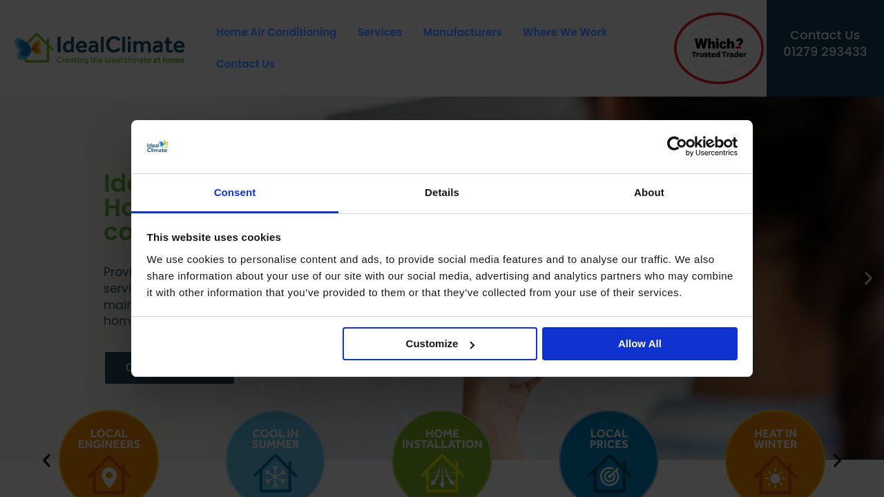 IDEAL VENTILATION LTD website preview