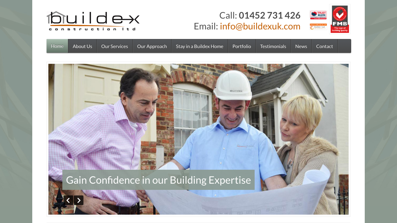 BUILDEX CONSTRUCTION LTD website preview