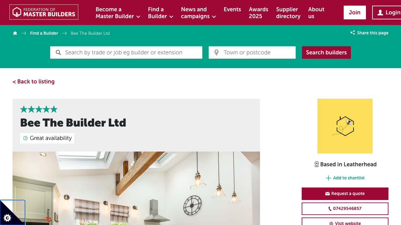 BUILDER BEE LIMITED website preview