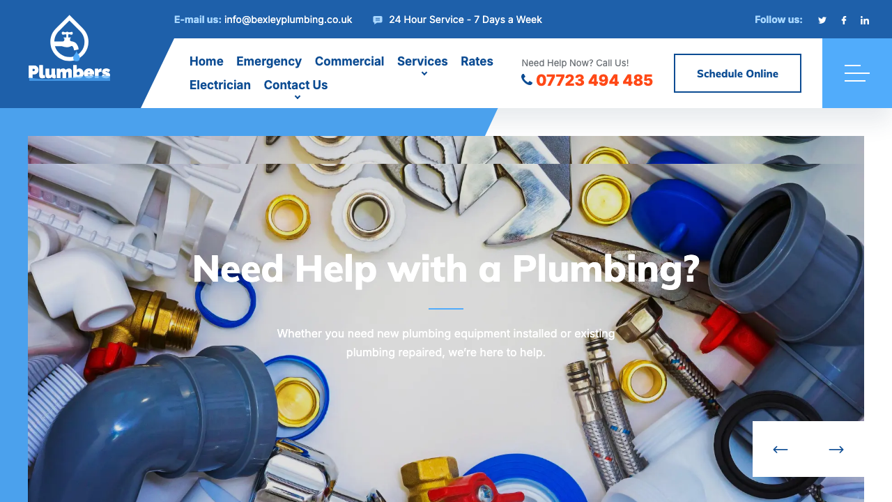 BEXLEY PLUMBING UK LTD website preview