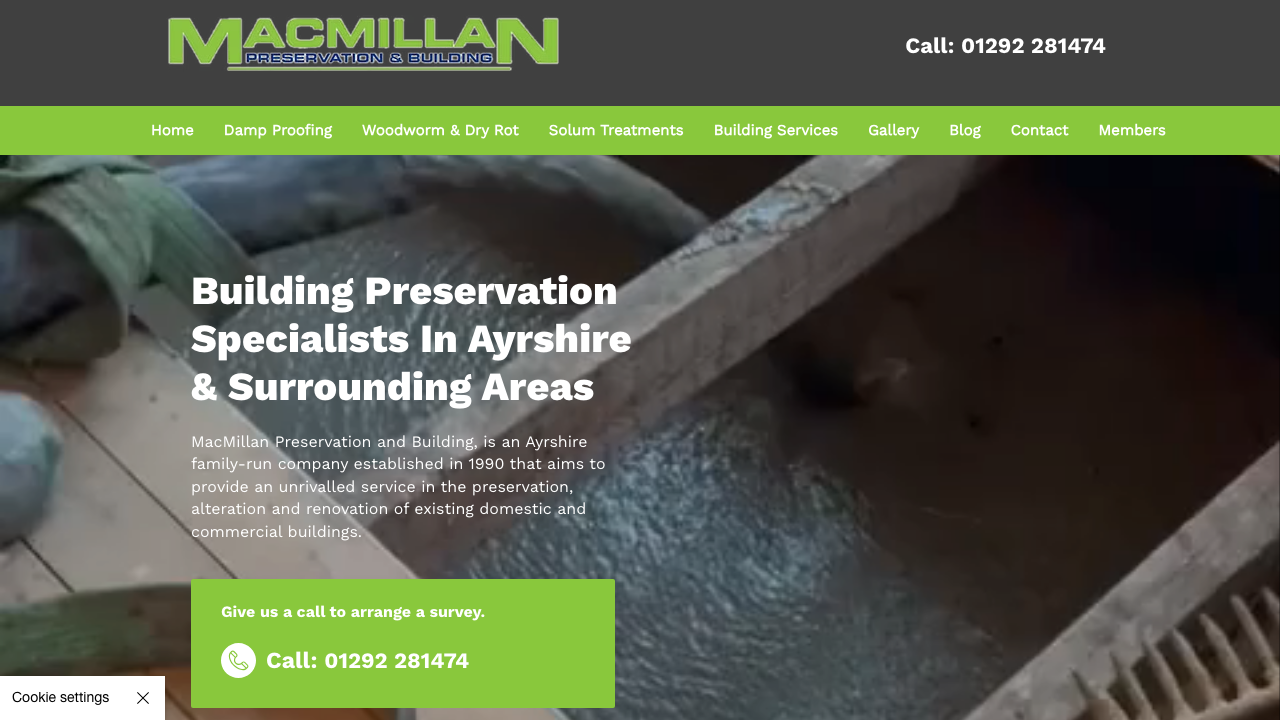 BUILDING PRESERVATION LTD website preview