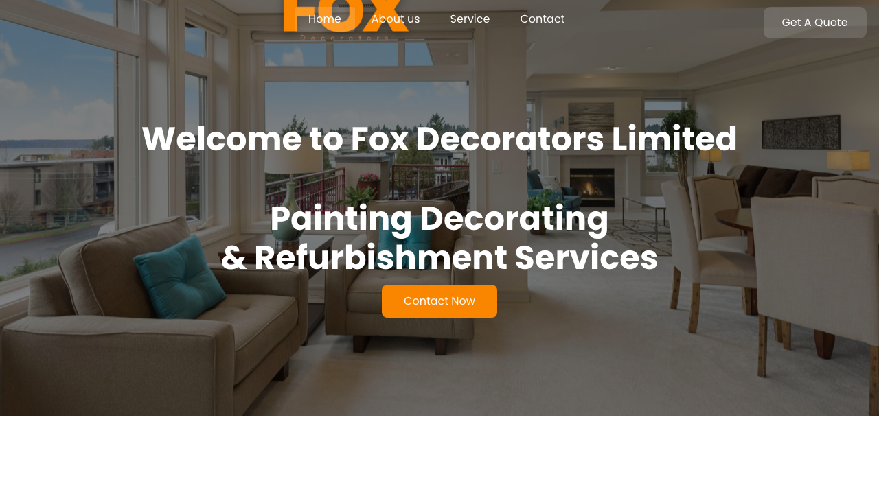 FOX DECORATORS LIMITED website preview