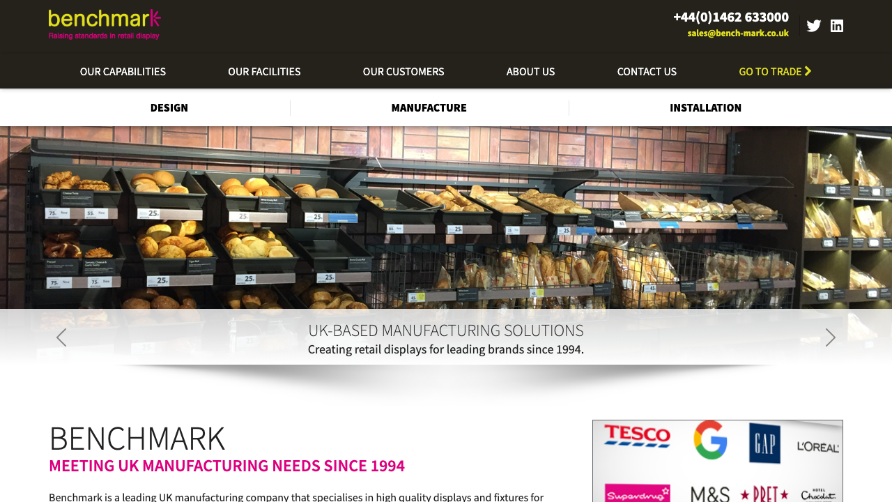 BENCHMARK FABRICATIONS LIMITED website preview