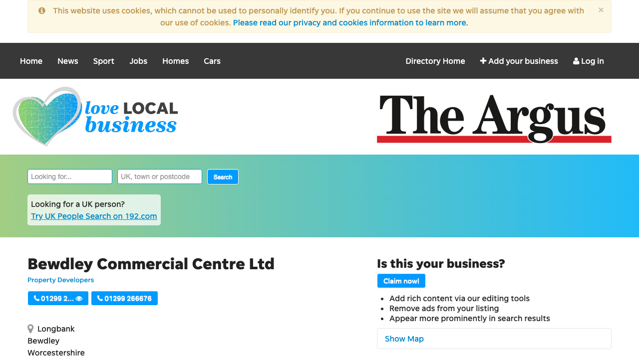BEWDLEY COMMERCIAL CENTRE LIMITED website preview