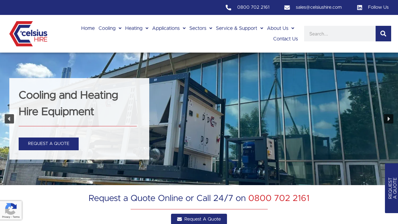 CELSIUS HIRE LTD website preview
