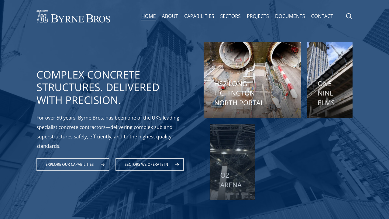 BYRNE FORMWORK LIMITED website preview