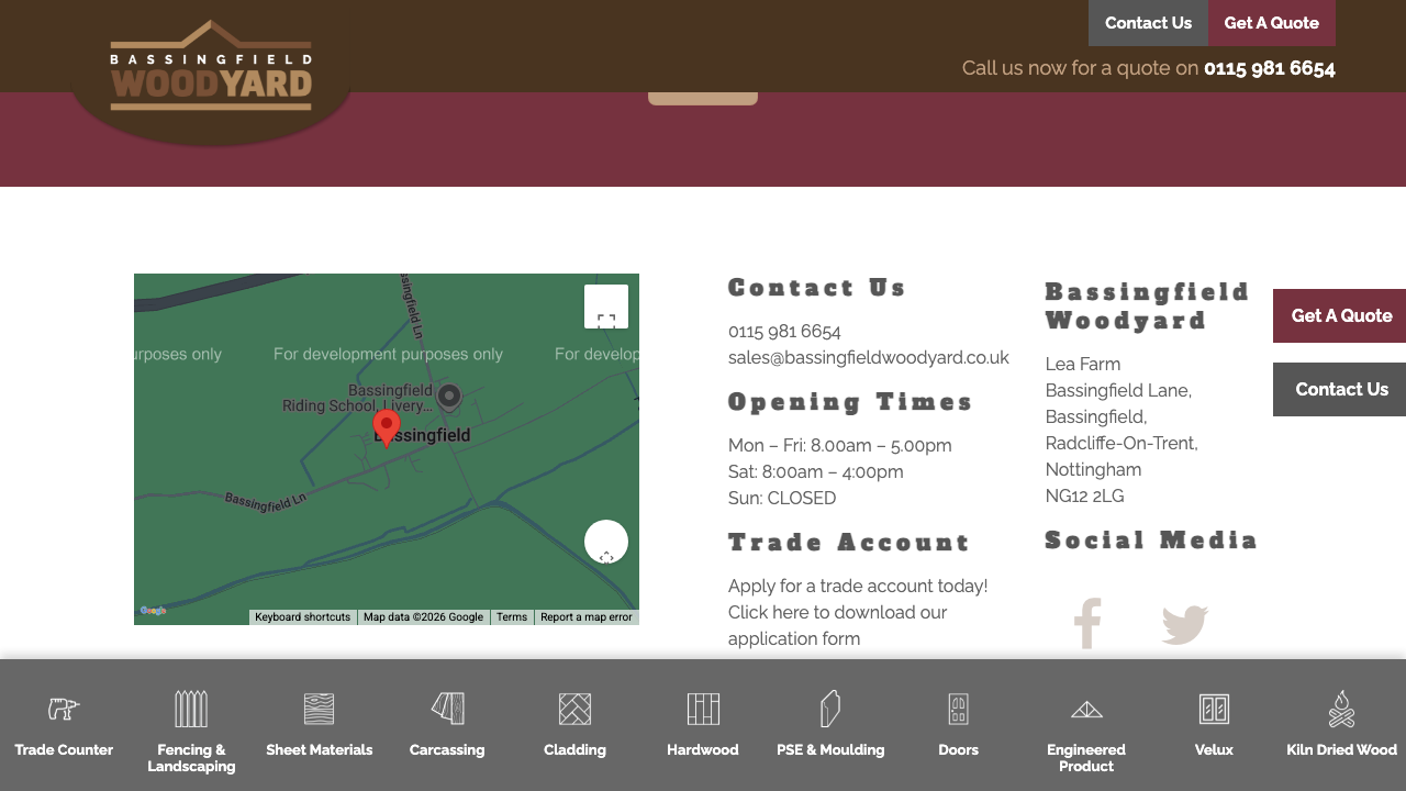 BASSINGFIELD REP LIMITED website preview