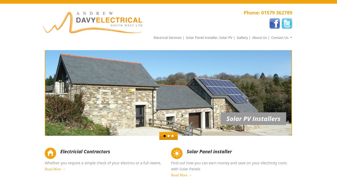ANDREW DAVY ELECTRICAL (SOUTH WEST) LIMITED website preview