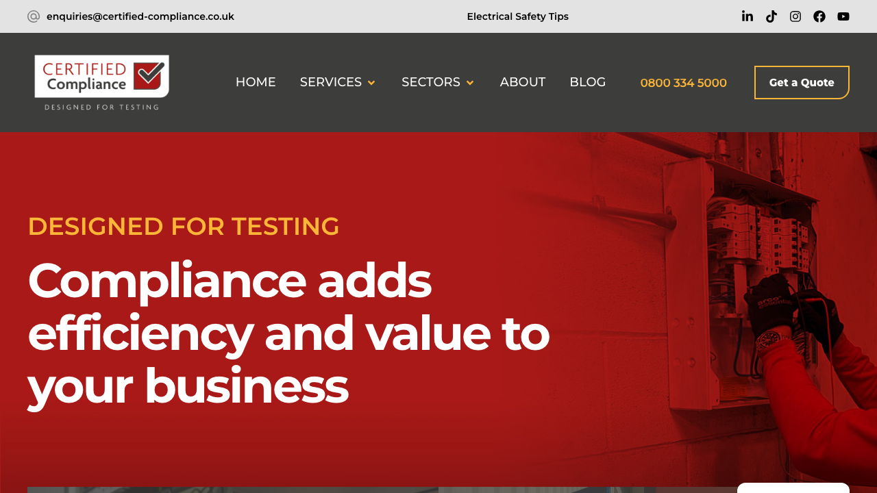 CERTIFIED COMPLIANCE LTD website preview