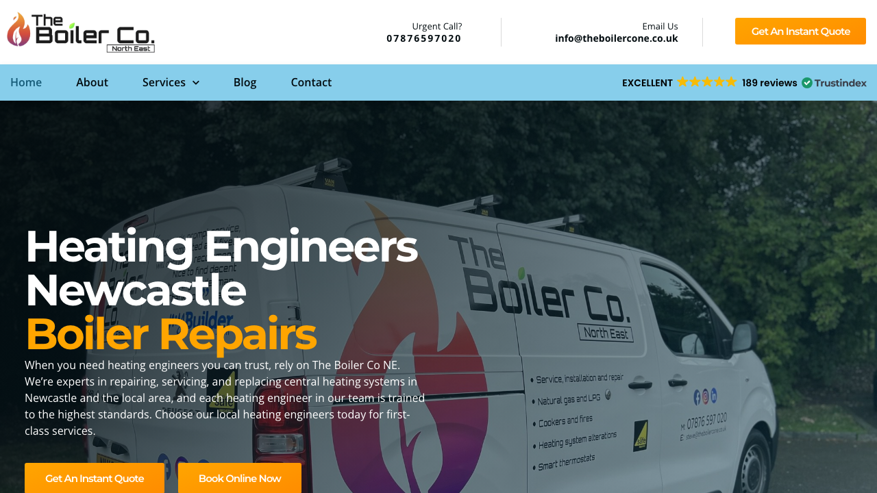 BOILER REPAIRS NORTH EAST LTD website preview