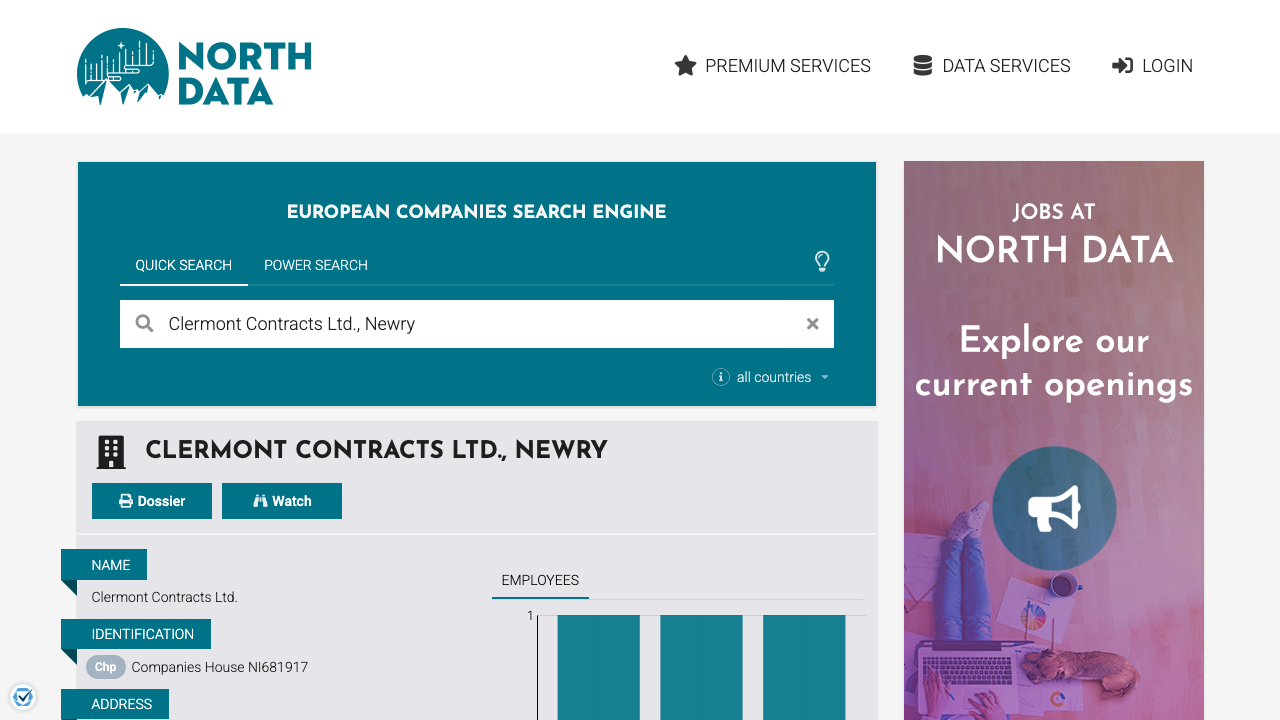 CLERMONT CONTRACTS LTD website preview