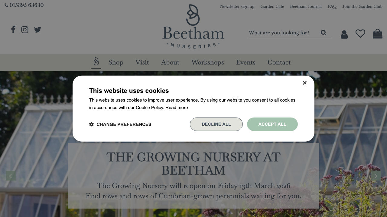 BEETHAM NURSERIES LIMITED website preview