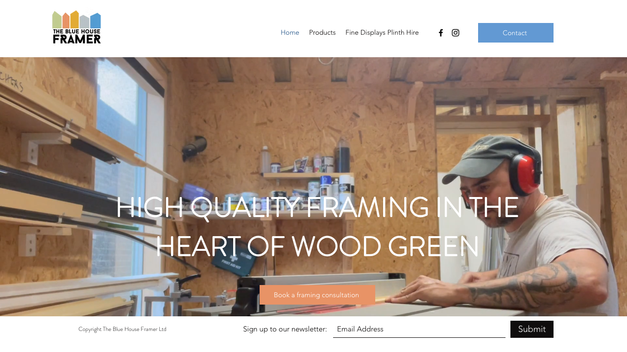 BLUE FRAME LONDON LTD website preview