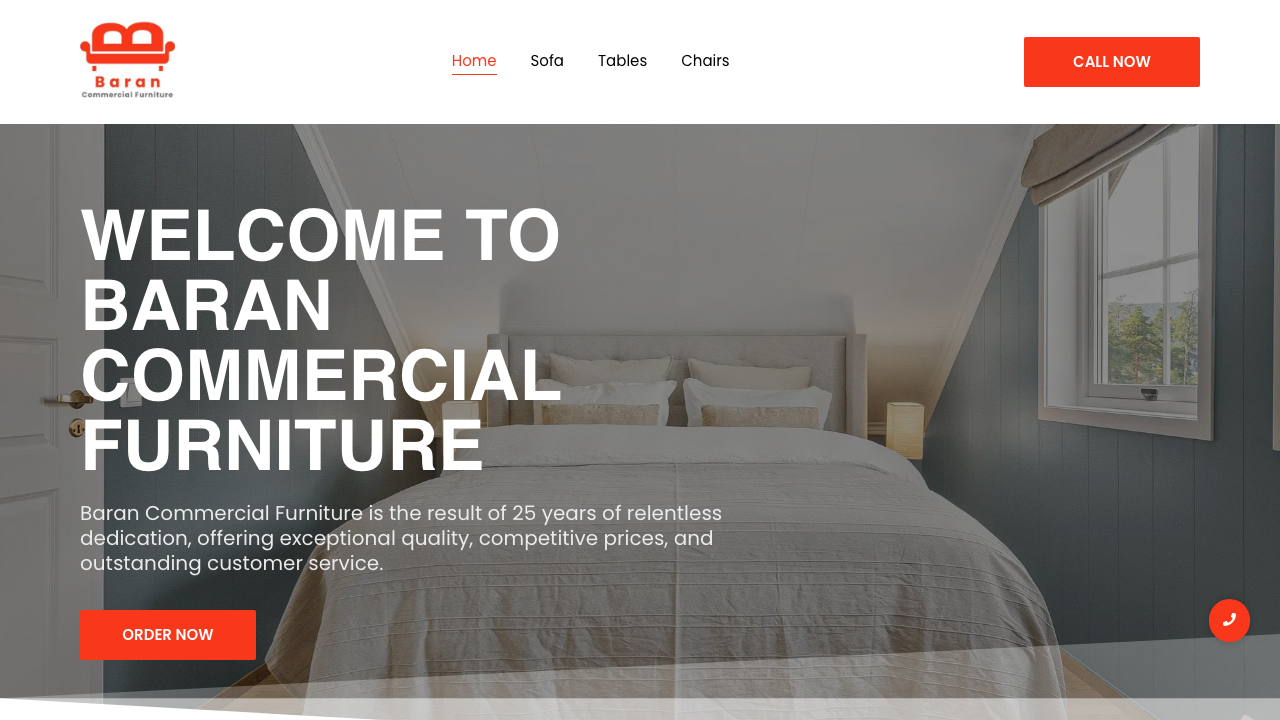 BARAN COMMERCIAL FURNITURE LTD website preview
