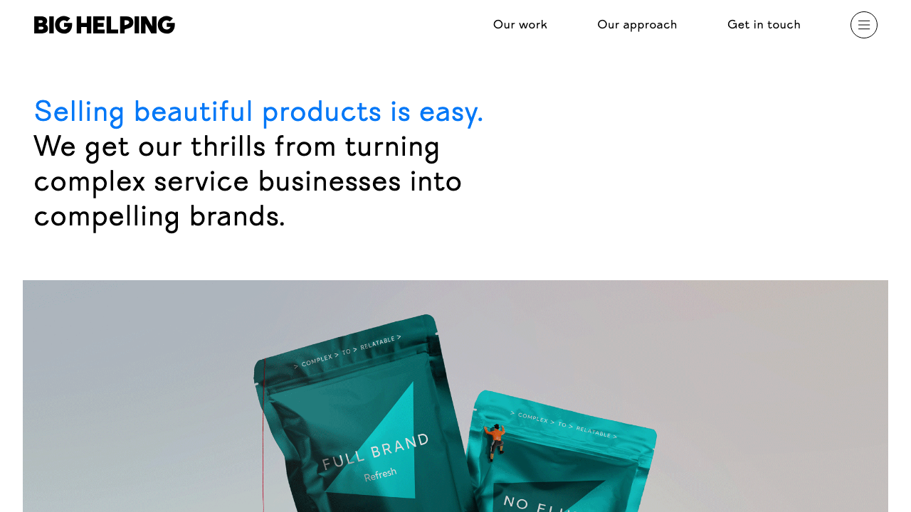 BIG HELPING LTD website preview