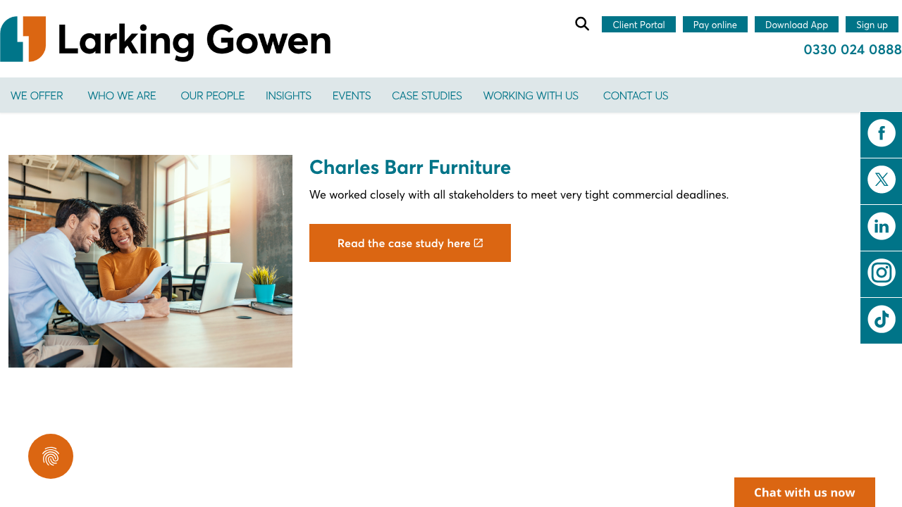 CHARLES BARR FURNITURE LIMITED website preview