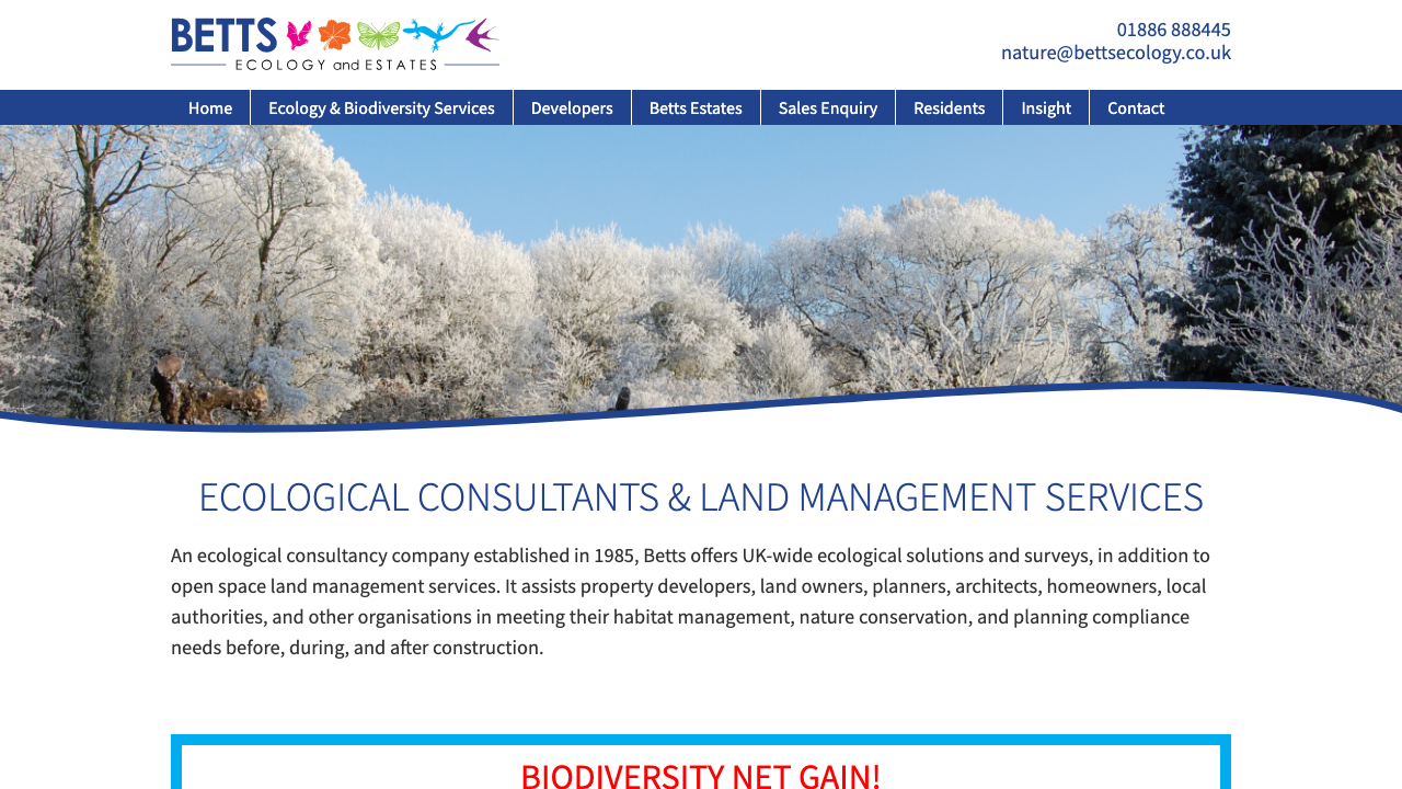 BETTS ESTATES (DOXEY) LIMITED website preview