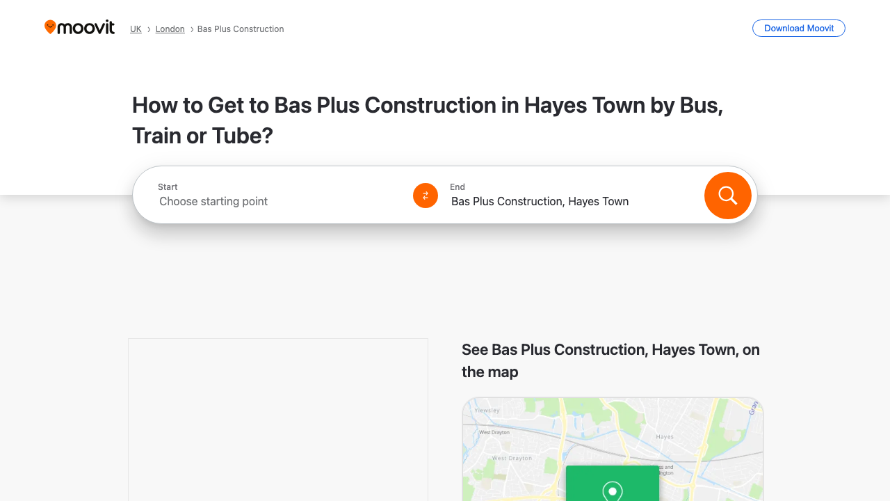 BAS PLUS CONSTRUCTION LTD website preview