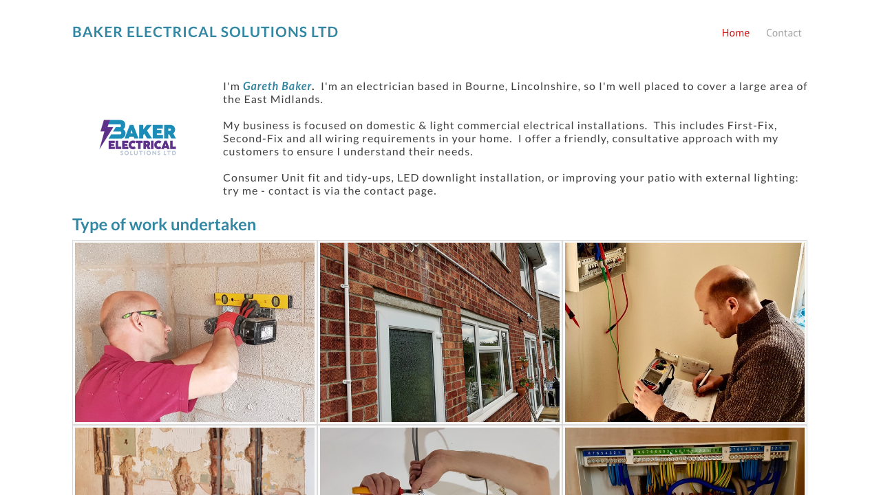 BAKER ELECTRICAL SOLUTIONS LTD website preview