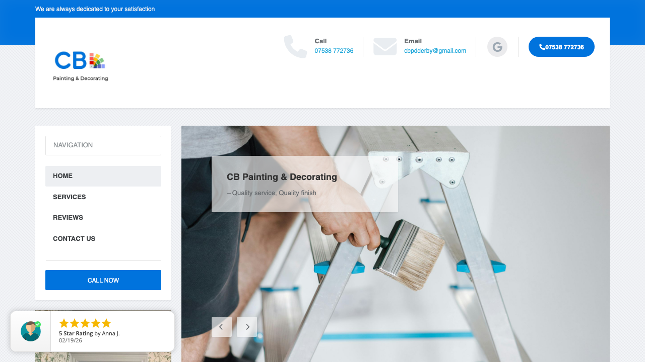 C&B PAINTING&DECO LTD website preview