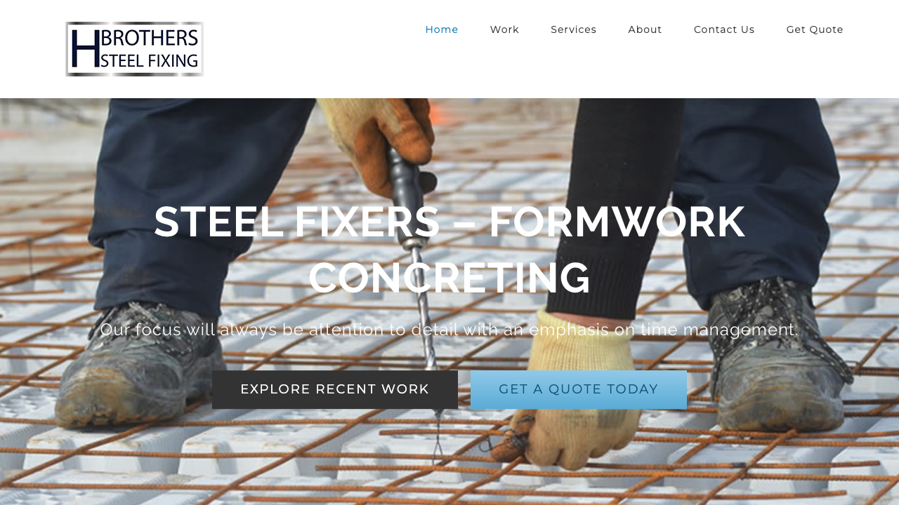 BROTHERS STEEL FIXING LTD website preview