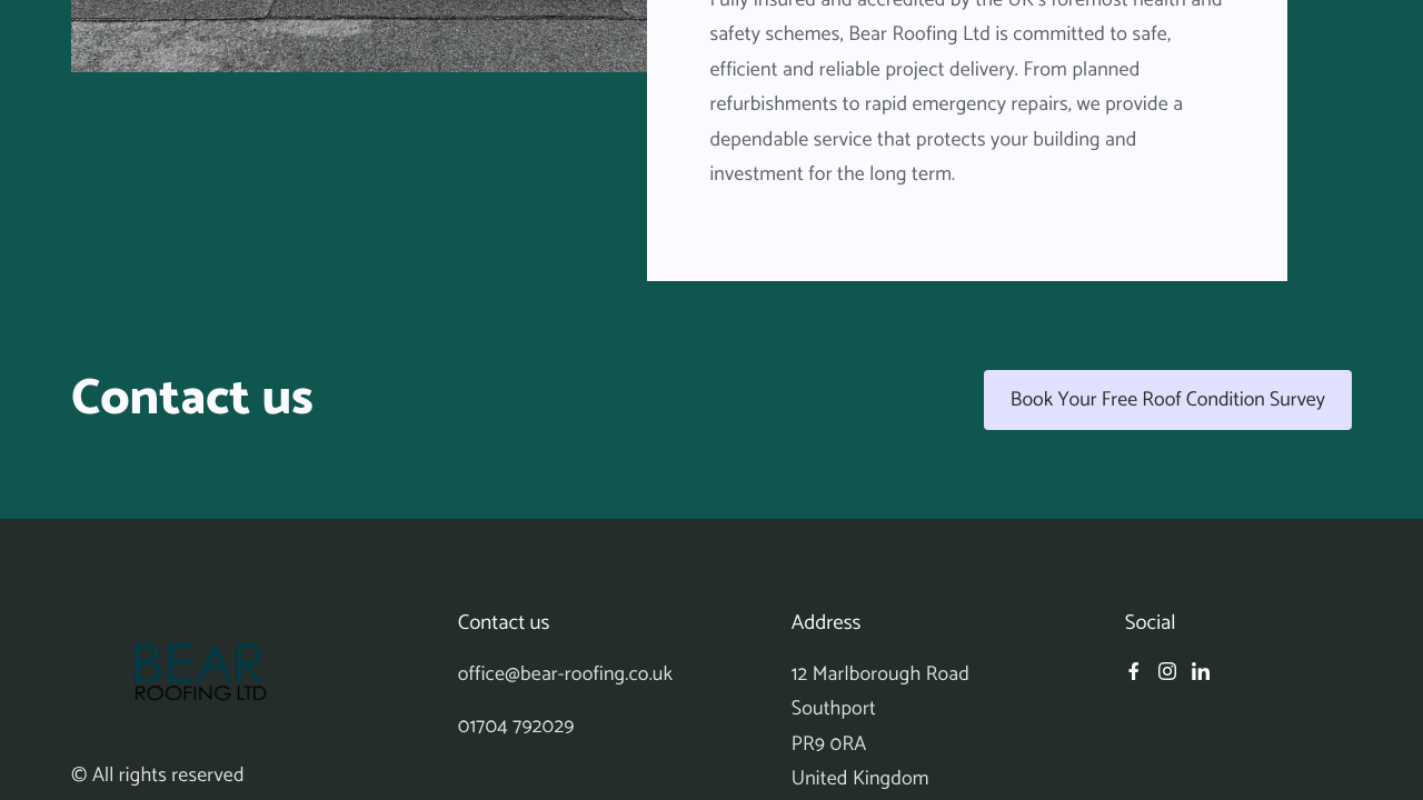 BEAR ROOFING LTD website preview