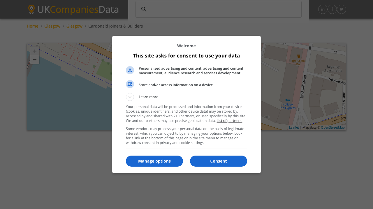 CARDONALD JOINERS & BUILDERS LTD. website preview