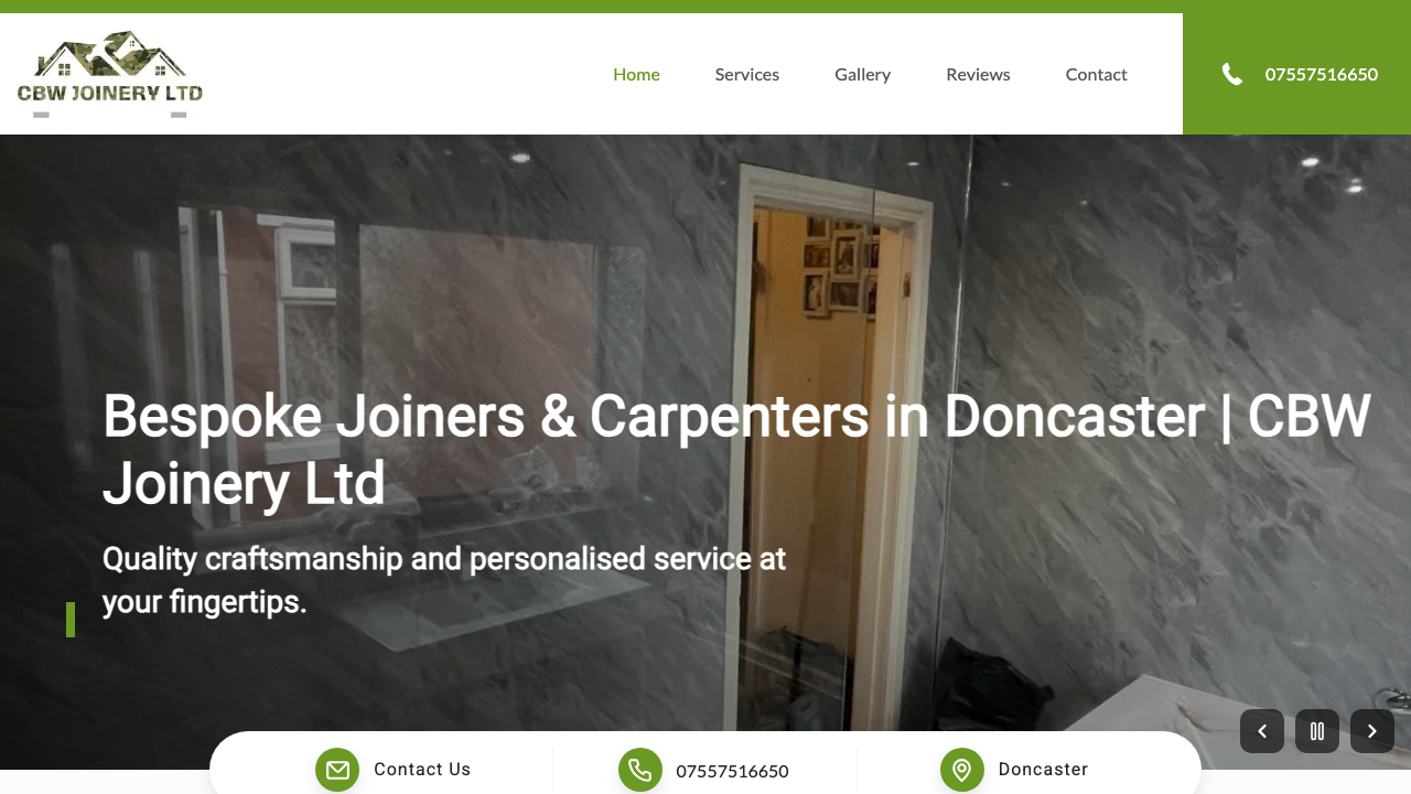 CBW JOINERY LTD website preview