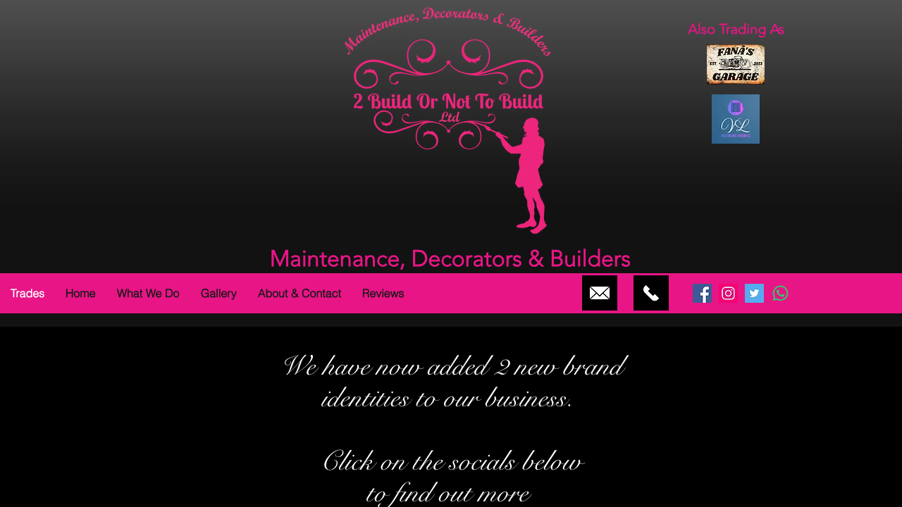 2 BUILD OR NOT TO BUILD LIMITED website preview