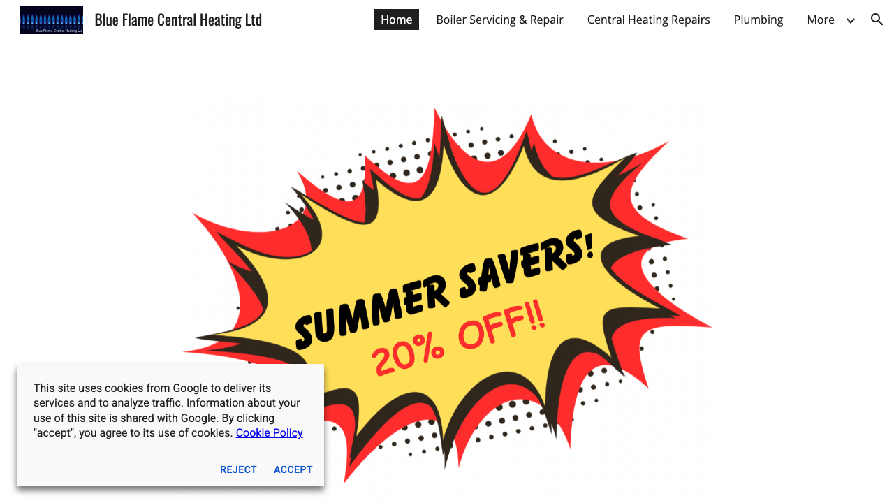 BLUE FLAME BOILER & HEATING REPAIRS LTD. website preview