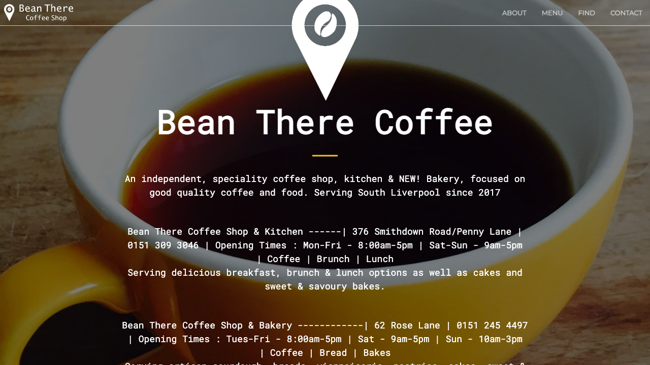 BEANGREEN COFFEE LIMITED website preview